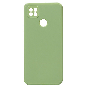 Силиконовый чехол Xiaomi Redmi 10A с закрытой камерой зеленый