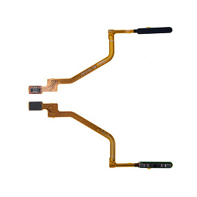 Шлейф Xiaomi Redmi Note 9S/Note 9 Pro сканер отпечатка пальцев Серый