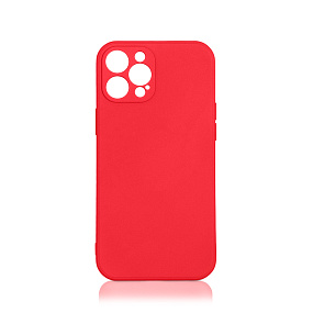Кейс iPhone 13 Pro силикон DF красный