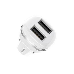 АЗУ-USB Borofone BZ13 2 выхода 2.4A белый