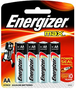 Батарейка АА Energizer LR6 4BL Max 1шт