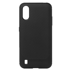 Силиконовый чехол для Samsung A015/M015 Galaxy A01/M01 SC149 черный