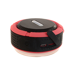 Колонка C6 (Bluetooth/MicroSD/USB/FM) красная