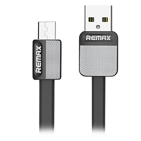 Дата кабель micro USB - USB Remax Metal (RC-044m) 1м черный