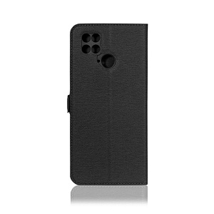 Чехол-книжка DF под кожу Xiaomi Poco C40 черный