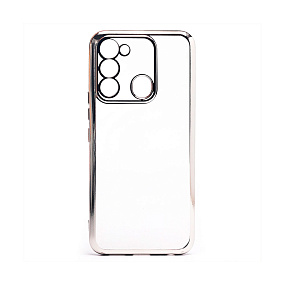 Силиконовый чехол Tecno Spark 8C/GO Activ Pilot серебро