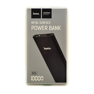 Портативное зарядное устройство Hoco B16 10000mAh LCD черный