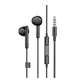 Наушники Hoco M93 внутриканальные с микрофоном черные