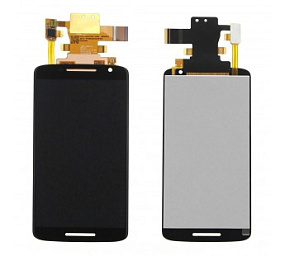 Дисплей для телефона Motorola Moto X Play в сборе с тачскрином Черный