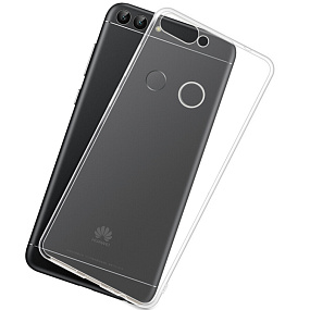 Силиконовый чехол Huawei P Smart прозрачный