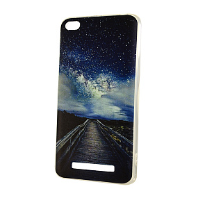 Силиконовый чехол Xiaomi Redmi 4A силикон Звездное небо