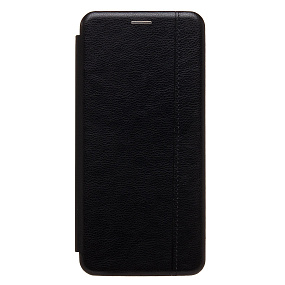 Чехол-книжка под кожу Xiaomi Redmi 15 BC002 боковой флип черный