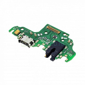 Шлейф Huawei P40 Lite плата на системный разъем/разъем гарнитуры/микрофон - Премиум