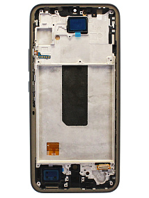 Дисплей для телефона Samsung A346B (A34 5G) модуль с рамкой Черный - (OLED) (Small Size)