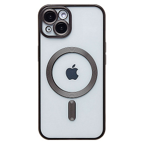 Кейс iPhone 13 силикон SafeMag SM027 черный