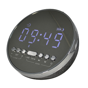 Колонка BY 2280 (Bluetooth/MicroSD/USB/FM/AUX/Microphone) серая