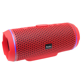 Колонка OneDer V10 (Bluetooth/MicroSD/USB/FM/AUX) красная