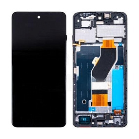 Дисплей для телефона Infinix Smart 8 модуль Черный - Оригинал