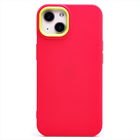 Кейс iPhone 13 силикон SC262 розовый