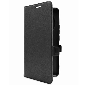 Чехол-книжка DF под кожу Tecno Spark 30 Pro черный