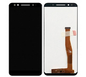Дисплей для телефона Alcatel OT-5058I (3X) в сборе с тачскрином Черный