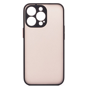 Кейс iPhone 14 Pro Max пластик PC041 черный/черный