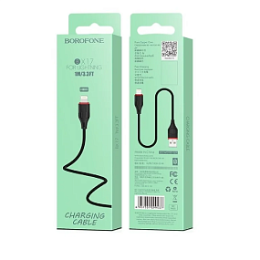 Дата кабель lightning - USB Borofone BX17 2.4A 1м черный