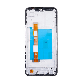 Дисплей для телефона Vivo Y35 (V2205) модуль с рамкой Черный - Оригинал