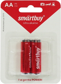 Батарейка АА SmartBuy LR6 2BL 2/24/240 1шт