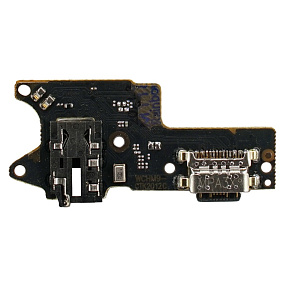 Шлейф Xiaomi Redmi 9 плата на системный разъем/микрофон - Премиум
