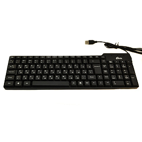 Клавиатура Ritmix RKB-100 USB 1,3м 102 клавиши черная 
