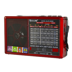 Радиоприемник GOLON RX-6666BT красный