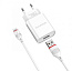 СЗУ+ Lightning Borofone BA20A 1 выход 2.1А белый