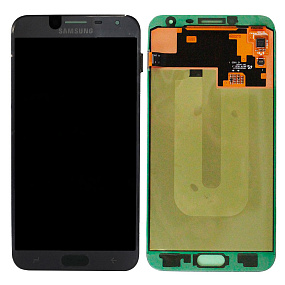 Дисплей для телефона Samsung J400F (J4 2018) в сборе с тачскрином Черный - AAA (AMOLED)