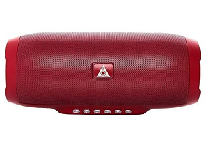 Колонка BY-1050 (Bluetooth/MicroSD/USB/AUX) красная