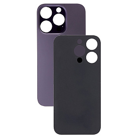 Задняя крышка iPhone 14 Pro (стекло) темно-фиолетовый - Orig fabric