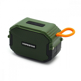 Колонка Hopestar T8 (Bluetooth/MicroSD/USB/FM/AUX) 3W зеленая
