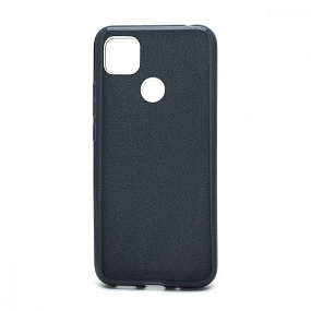 Силиконовый чехол Xiaomi Redmi 9C Fashion с блестками черный