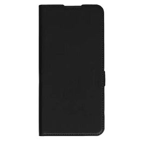 Чехол-книжка DF под кожу Xiaomi Redmi 13C/Poco C65 черный