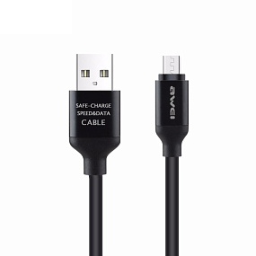 Дата кабель micro USB - USB Awei CL-81 1м черный