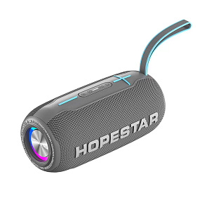 Колонка Hopestar H49 (Bluetooth/MicroSD/USB/FM/AUX/TWS) влагозащищенная серый