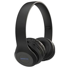 Bluetooth-наушники Borofone B04 Charming rhyme полноразмерные черные(УЦЕНКА)б/у, царапины