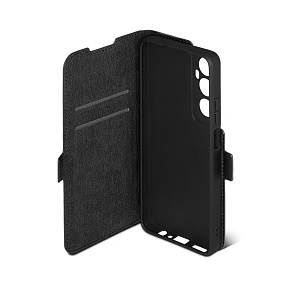 Чехол-книжка DF под кожу Realme C65 черный