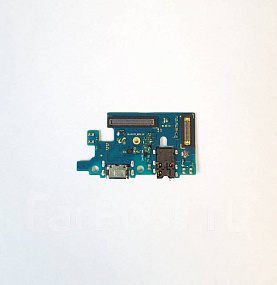Шлейф Samsung M317F (M31s) плата системный разъем/разъем гарнитуры/микрофон - Премиум