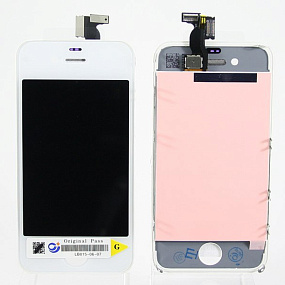 Дисплей для телефона iPhone 4 в сборе Белый - AA