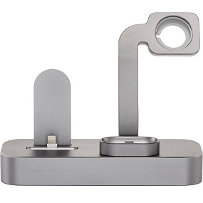 Dock станция 3в1 iphone/airpods/iwatch серая