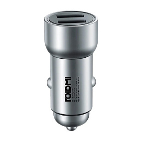АЗУ-USB Roidmi Metal Car Charger C1 2 выхода 