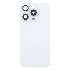 Задняя крышка iPhone 16 Pro в сборе со стеклом камеры Белый - orig fabric с креплением