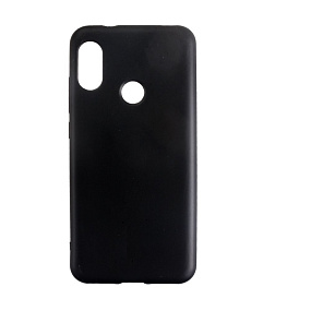 Силиконовый чехол Xiaomi Redmi 6 Pro/A2 Lite матовый черный