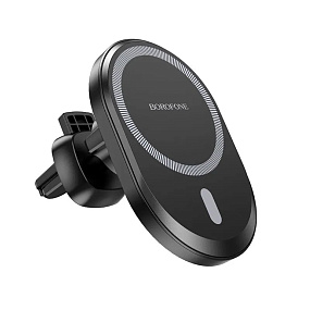Автодержатель Borofone BH71 (воздуховод, магнитный,magsafe) черный